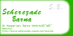 seherezade barna business card